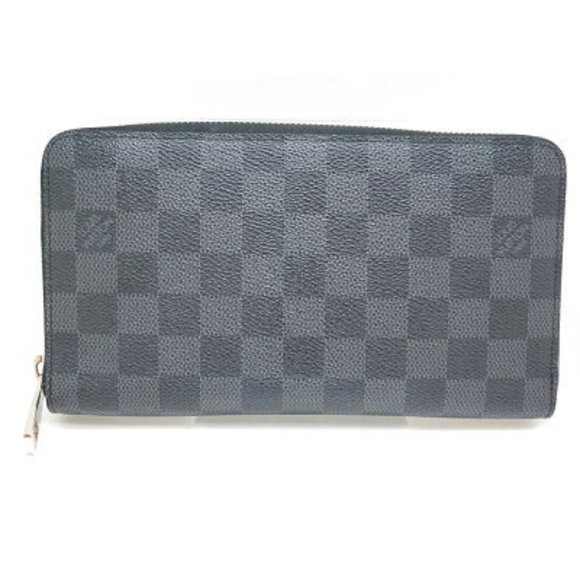 Louis Vuitton Zippy Organizer Wallet Damier Canvas Graphite Black - Picture 1 of 10